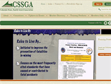 Tablet Screenshot of cssga.org